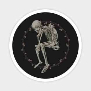 The Sad Skeleton - Skeleton Art Magnet